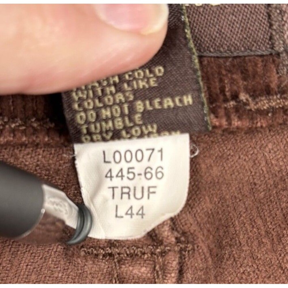 Christopher Blue Corduroy Pants Women's 4 Brown Stretch Straight Leg Casual - Picture 9 of 10